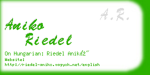 aniko riedel business card